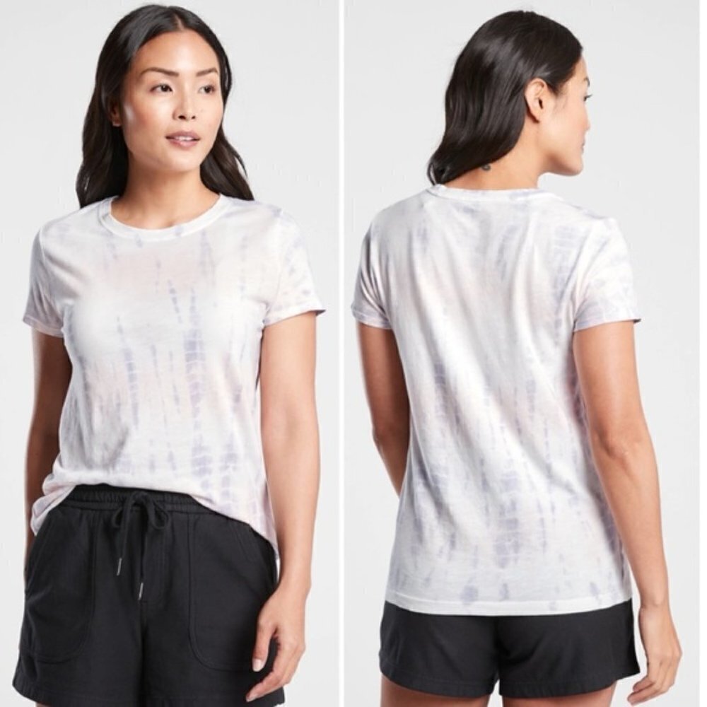 Athleta Organic Daily Printed Tee Kai Ballerina Gown Medium